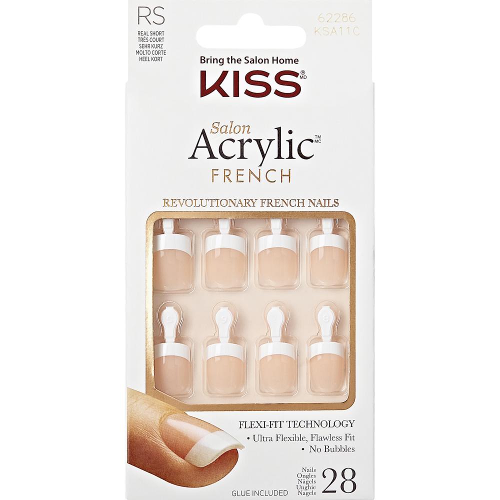 

Типсы для ногтей KISS Salon Acrylic French Power Play 28 шт.