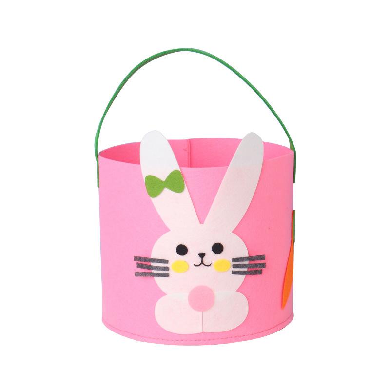 Easter Tote Bag High-Quality Rabbit Egg Chicken Tote Easter Felt Basket Charming Colorful Snack Bag For Spring Parties Home