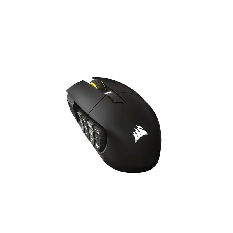 CORSAIR SCIMITAR ELITE WIRELESS SE Wireless Gaming Mouse with 16 Programmable Buttons, Ideal for MMOs, MARKSMAN S 33K Sensor, Elgato Virtual Stream
