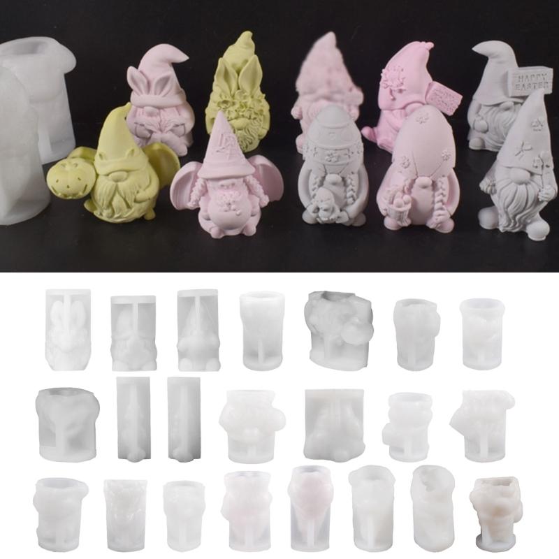 Multifuntional Dwarf Silicone Mold Resin Crafting Mold Handmade Supplies for Crafting Candle and Decorative Creation