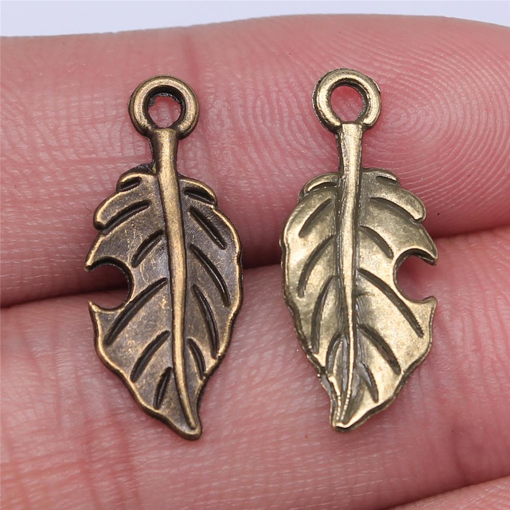 20pcs Plant Tree Leaf Charms DIY Retro Jewelry Bracelet Necklace Charms Pendant For Jewelry Making