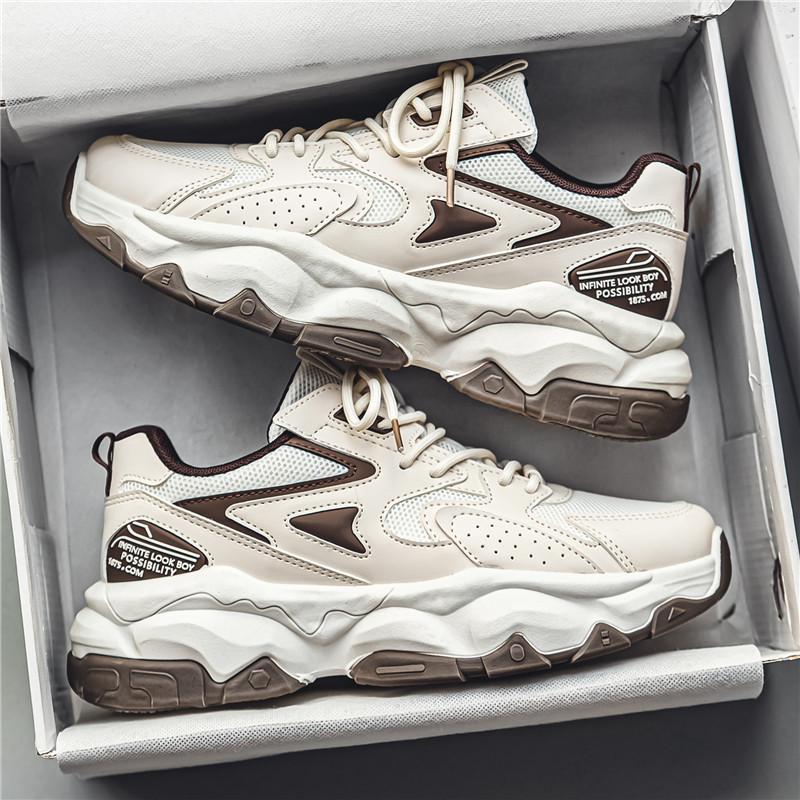 Trendy Brand Men's Shoes 2024 New Autumn Sports Men's Platform Dad Shoes Youth Casual Putian Xiaobai Tide Shoes