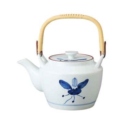 Arita Manryo Made In Stylish Ale-net Teapot, 1000cc, Ware, (M) No. 6, Porcelain, Japan,