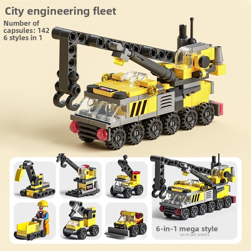 Military Transforming Fire Truck Building Block Set For Kids Educational Play