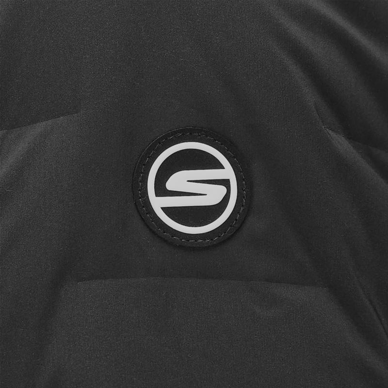 Skechers Basic Sports Series Warm Windproof Slim Fit Comfortable Down Jacket Women Outerwear Carbon-Black P424W063-0018