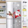 2pcs Christmas Window Decal Santa Claus Snowflake Stickers Winter Wall Decals for Kids Rooms New Year Christmas Window Decor