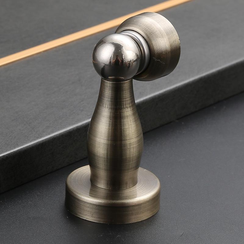 New Stainless Steel Magnetic Door Stopper Sticker Toilet Glass Hidden Door Holders Catch Floor Doorstop Door Hardware
