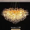 Elegant French Luxury Crystal Chandelier with Water Drop Design for Dining Rooms and Villas