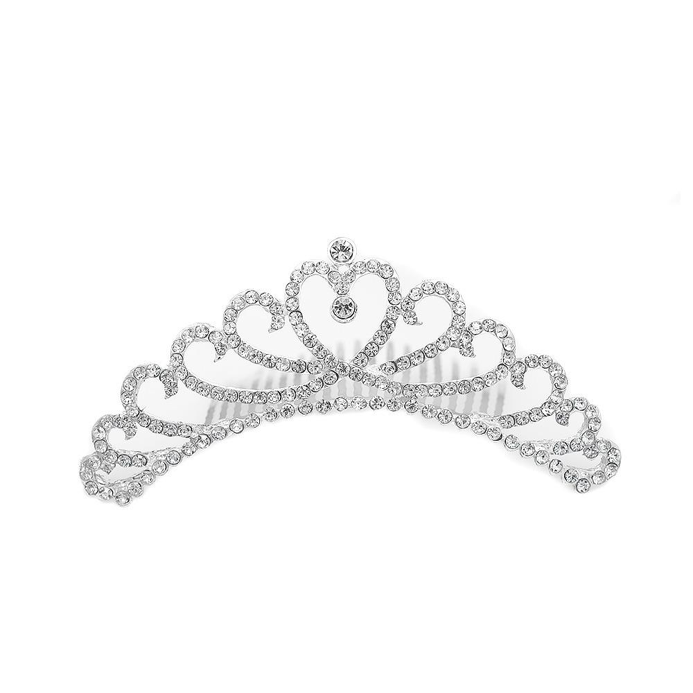 Children's Princess Crown Hair Comb - Cute Hair Accessory for Girls' Birthday or Performance