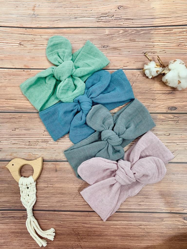 Muslin headband (bottle green)