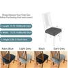 Elastic Velvet Dining Chair Covers Dust-Proof Removable Seat Cushion Covers Fixed Strap Non-Slip Design Chair Slipcover