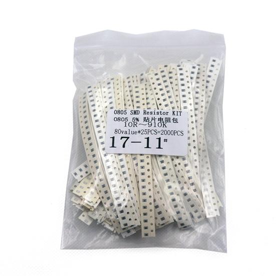 

2000 шт. 805 80 значень SMD резистор високоточні швидкодоступні стабільні резистори асортимент