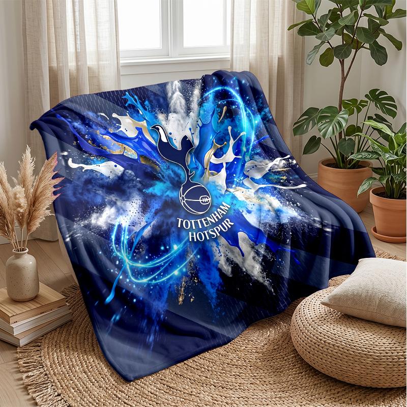 Tottenham Hotspur Theme Blanket Soft Flannel Blanket Plush Throw Blanket Cozy Sofa Bed Blanket for Home Decor