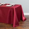 Lustrous Wedding Rectangular Solid Color Banquet Table Cover Satin Table Decorations Tablecloth