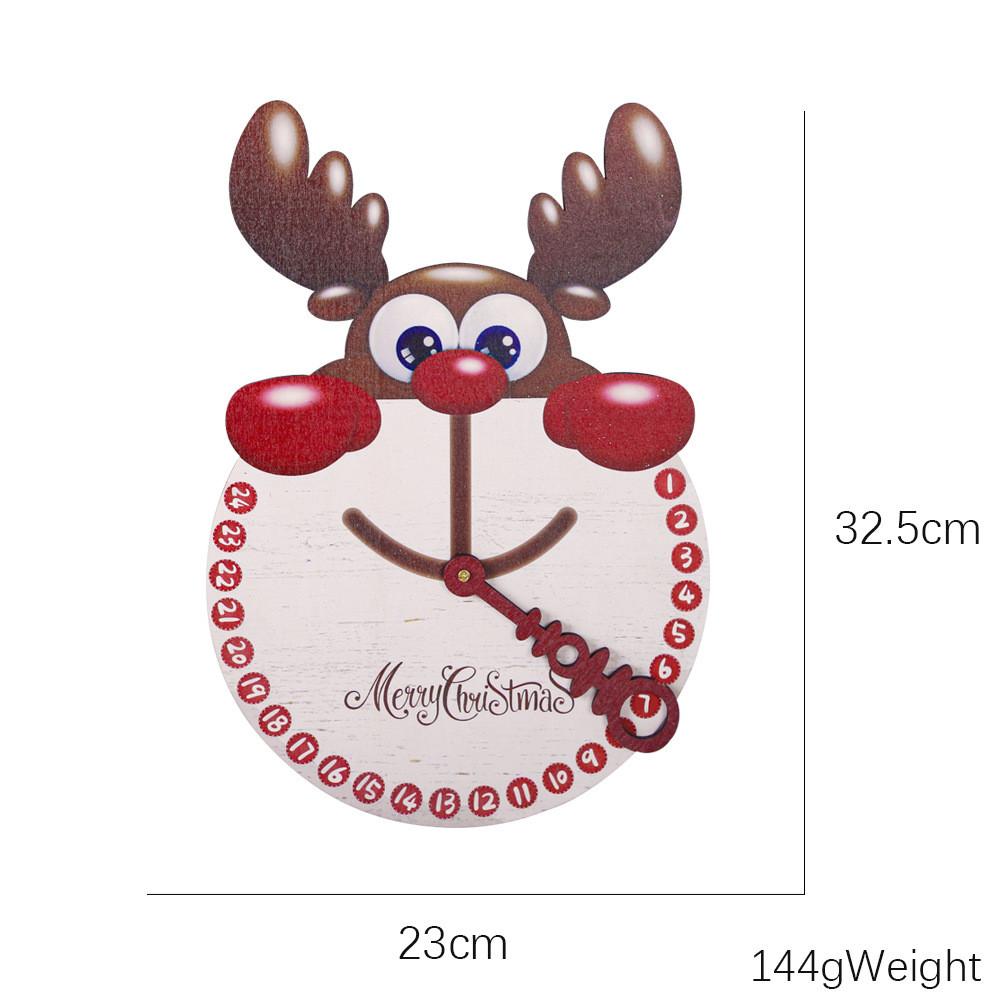 

Милый деревянный рождественский подвесной декор с мультяшным Сантой, снеговиком и оленем для празднований Reindeer Tag