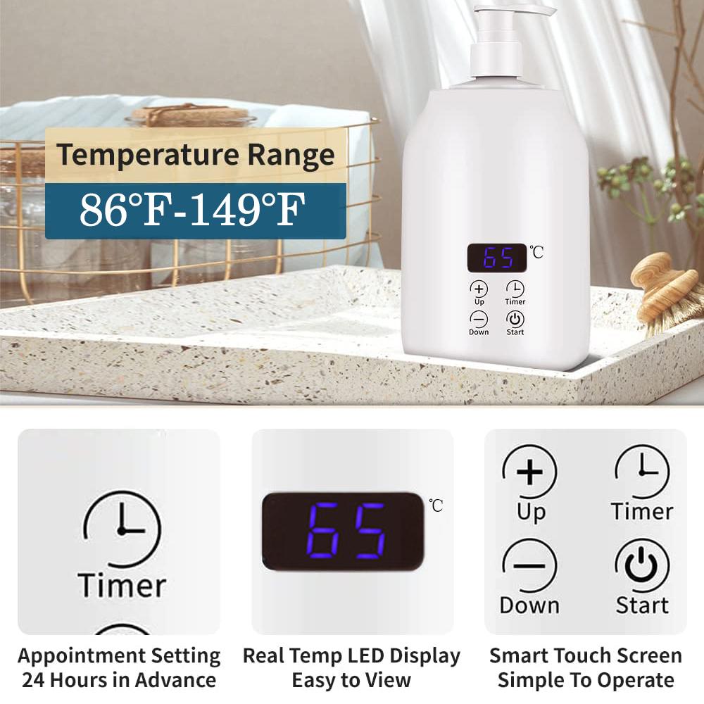 Electric Massage Oil Warmer With 2 Oil Bottle Dispensers For Salons And Spas