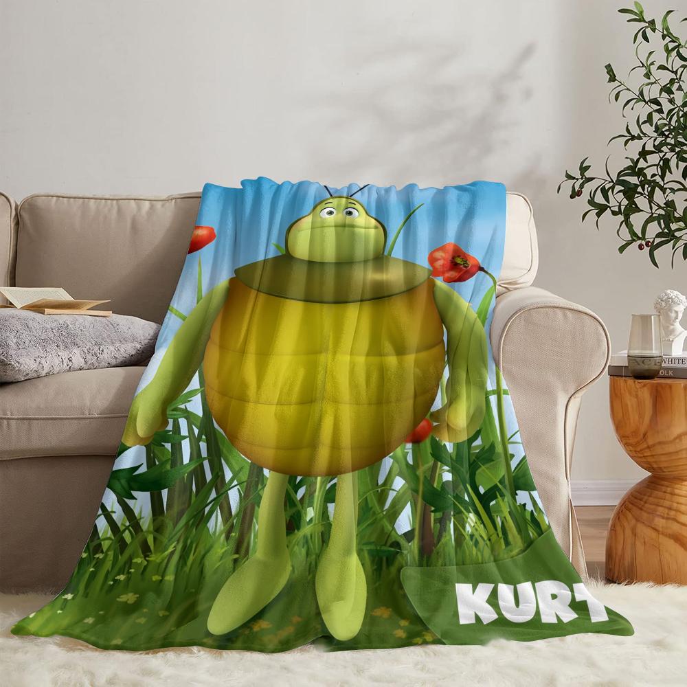 RIPMMaya The Bee With Flowers Throw Soft Flannel Throw Summer Blanket Lightweight Cozy Nap Blanket for Sofa Bed TravelR-I-P