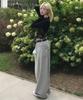 Loginaenloji Heart Logo Back Point Curved Sweat Pants Gray