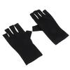 2Pcs Uv Protection Gloves Polyester Breathable Half Finger Gel Manicure Nail Anti Uv Protective Gloves
