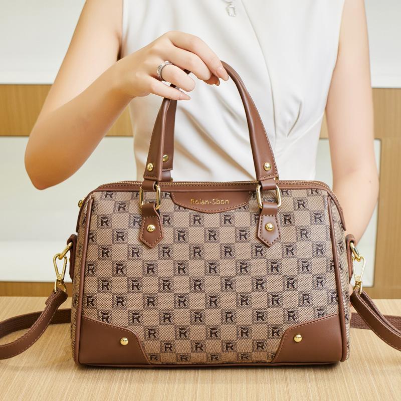 

Женские сумки Легкая роскошь Простая и модная Универсальная вместительная наплечная сумка Сумка кроссбоди с принтом Сумка Женская сумка