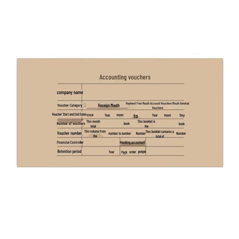 RYZH Kraft Paper Accounting Voucher Binding Covers