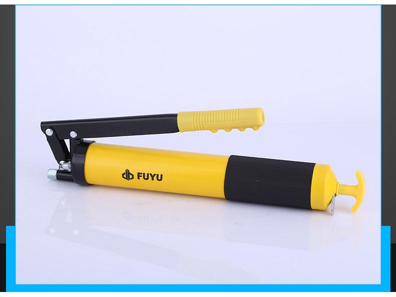 Fuyu 600CC Manual Grease Gun with Single Lever, Portable Labor-Saving Injector for Excavators