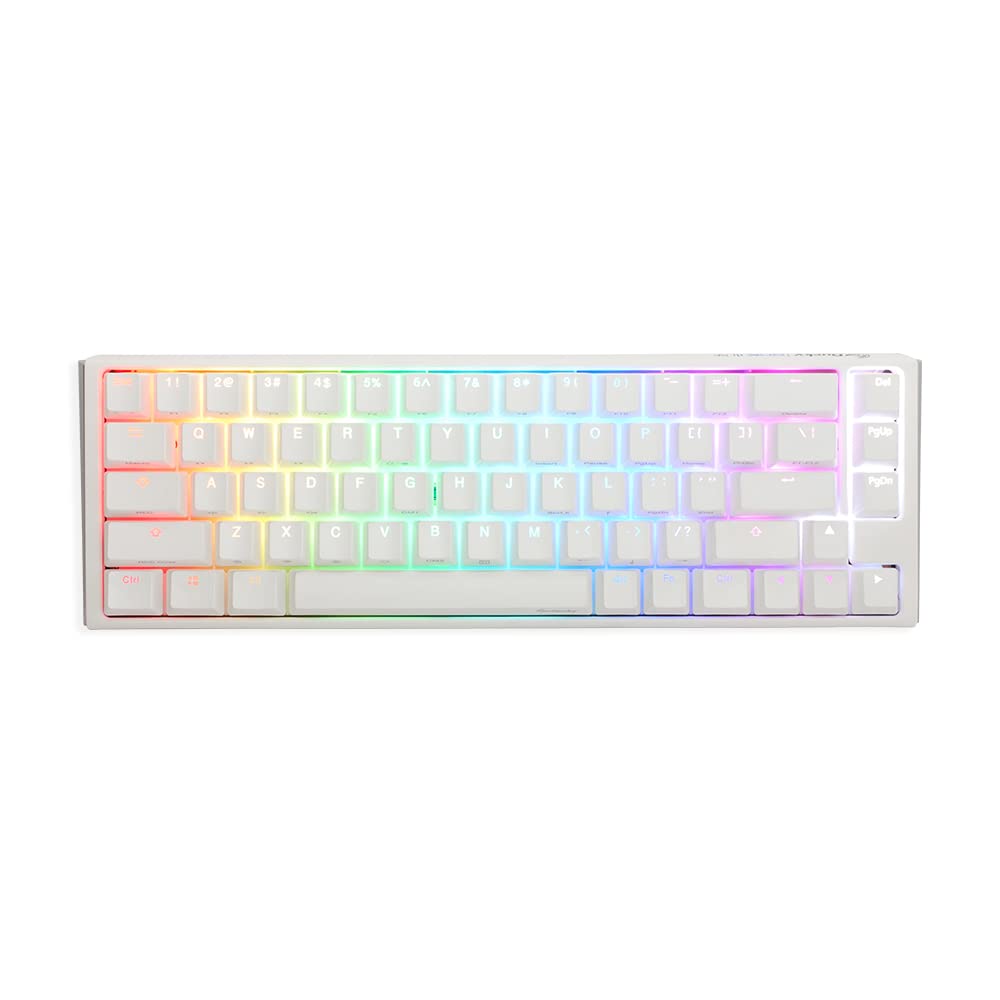 

Механічна клавіатура Ducky One 3 SF Pure White Hot Swap RGB MX 65% (Вишневе срібло)