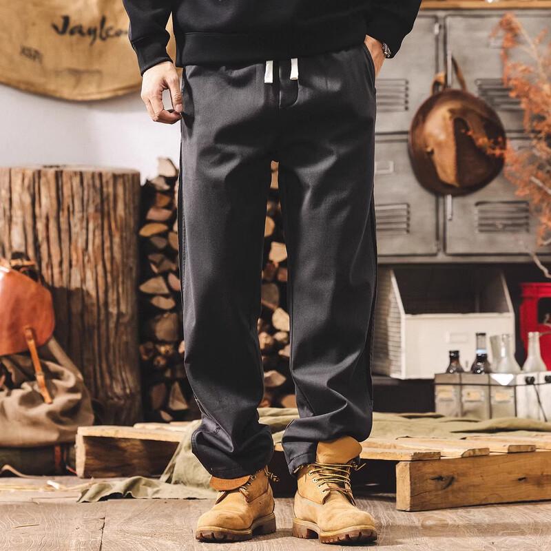 Men's American Retro Loose Straight Casual Pants