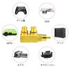WMYCONGCONG RCA Splitter Splitter Male to Female Gold Splitter Plug Connector 2-Pack Adapter, 2-Way Adapter, Right-Angle Adapter, Plated, F-Type