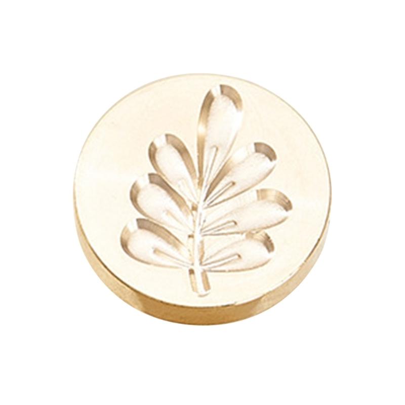 Fruchtpflanzen-Serie Siegelwachsstempel für Weihnachtsumschläge Karte Hochzeitseinladung Dekor Messing Kleeblätter Wachssiegelstempel