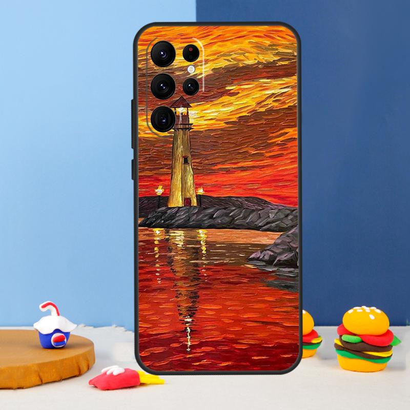 Van Gogh Oil Art Painting Phone Case For Samsung Galaxy S25 Ultra S9 S10 S20 S22 S21 FE S23 Plus S24 Ultra Cover Coque