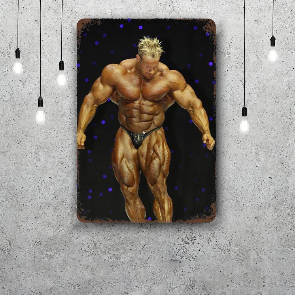Jay Cutler Bodybuilder Vintage Metal Tin Signs Posters Decor Retro Metal Plaque Wall Art Decor for Garage Bar