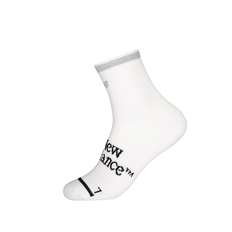 New Balance Ankle Socks Unisex 1 Pack White LAS42429-WT L