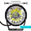 5, 7, 9-inch Laser LED Driving Spotlight, 75W-81W Off-Road Reflector Cup