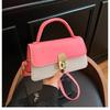 Lock design simple women's new spring fashion retro casual shoulder small square bag
