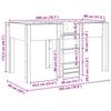 Bunk Bed for Kids Grey Sonoma 80 x 200 cm Particleboard