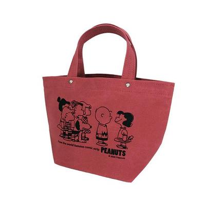 PEANUTS Snoopy PEANUTS  Ichizawa Shinzaburo Hanpu Tote Bag S Red