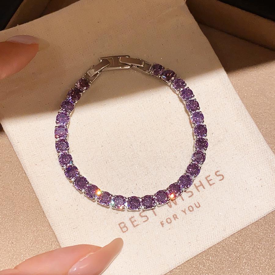 18k Gold-Plated Crystal Zircon Square Buckle Bracelet - Elegant Wrist Jewelry