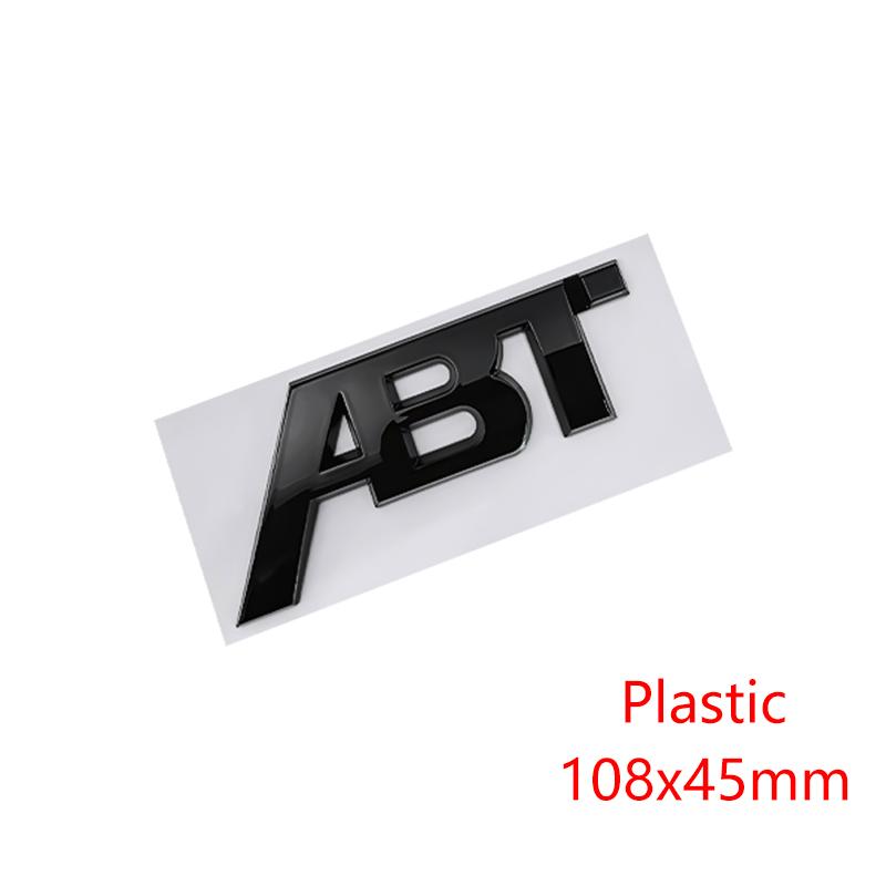 ABS Metal ABT Logo Letters Car Front Grill Emblem Badge Sticker for Volkswagen Golf 7 Sagitar Magotan Bora Tiguan Passat Jetta