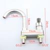304 Stainless Steel Brushed Bath Basin Faucet Sink Mixer Taps Vanity Hot and Cold Water Mixer Bathroom Faucets