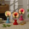 Eternal Flower Glass Cover Tulip Gold Leaf Rose Bouquet Valentine's Day Christmas Birthday Gift for Girlfriend Wife
