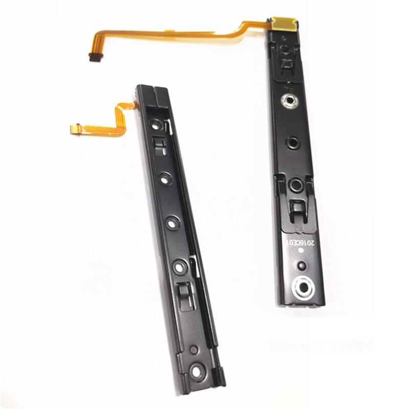 Repair Part Right and Left Slide Rail with Flex Cable Fix Part for Switch Console Rebuild Track Accessory