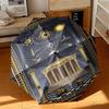 1pc Illuminati All-Seeing Eye Umbrella Portable Folding Umbrella Iron Frame Hole Bone Structure Outdoor Home Umbrella