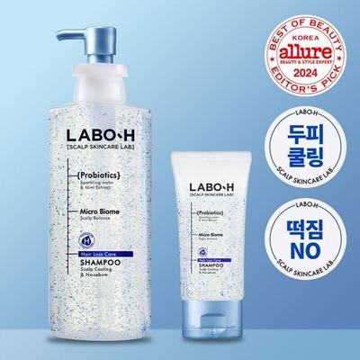 LaboH Shampoo Rinfrescante per il Cuoio Capelluto & Anti-Sebo Allevio Sintomi Caduta Capelli 333ml Speciale (+50 ml gratuiti)