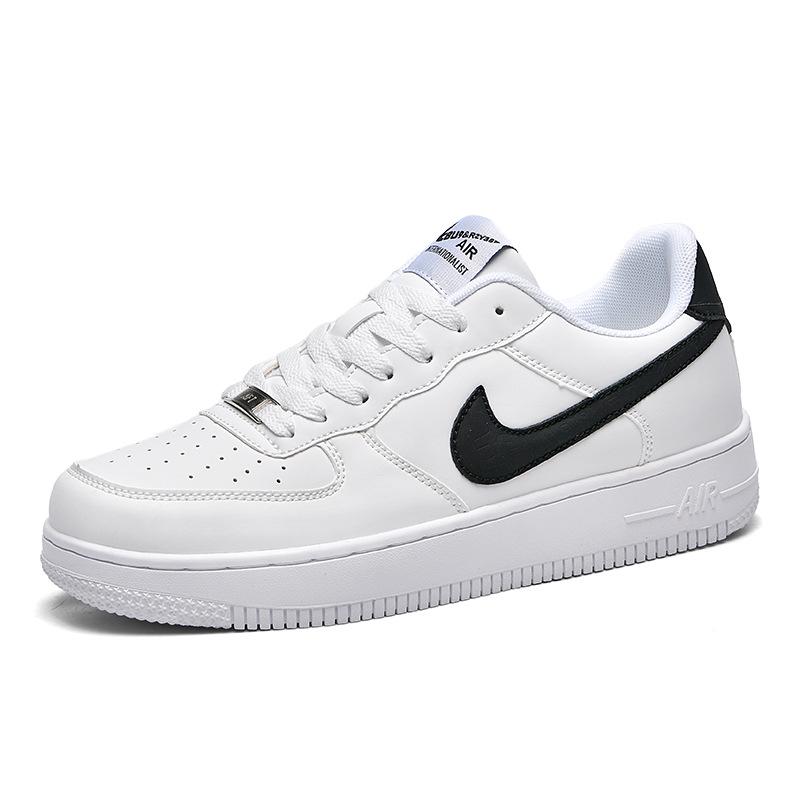 נעלי סניקרס יומיומיות רב-תכליתיות Putian AJ Air Force 1 נמוכות לבן/שחור/זהב לגברים ונשים