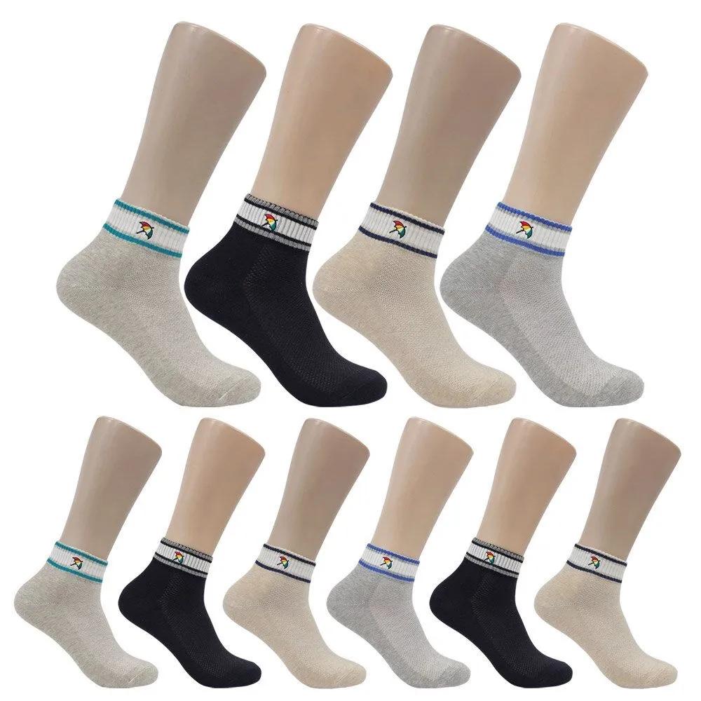 Arnold Palmer Men s Mesh Casual Socks Ankle 10 Pairs MSP038 MSP038_10 Pairs Mix Colors FREE