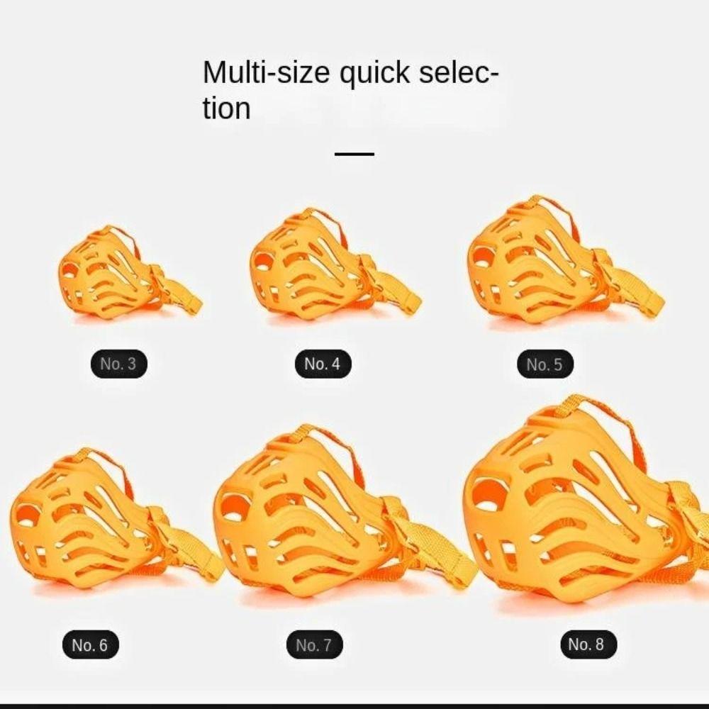 Adjustable Dog Muzzle with Strap Safety Mouth Mask Pet Muzzle  Anti Bite Stop Barking