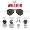 RB3025 AVIATOR LARGE METAL