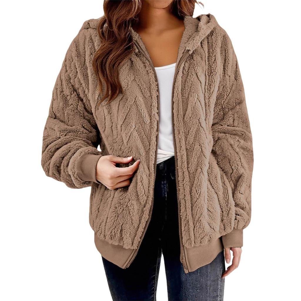 Plaid Fleece Vest For Women Hooded Fall Winter Fuzzy Thermal Warm Sleeveless Jacket Trendy Outwear