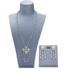 2024 New Arrival Bridal Jewelry Sets Platinum Plated Zircon Dubai Longchain Women Wedding Party Gift Accessories Design
